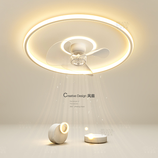 创意led吸顶灯风扇灯简约现代主卧室灯餐厅房间灯客厅灯中山灯具