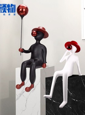 红帽男童摆件家居客厅桌面创意卧室儿童房装饰品礼物样板房