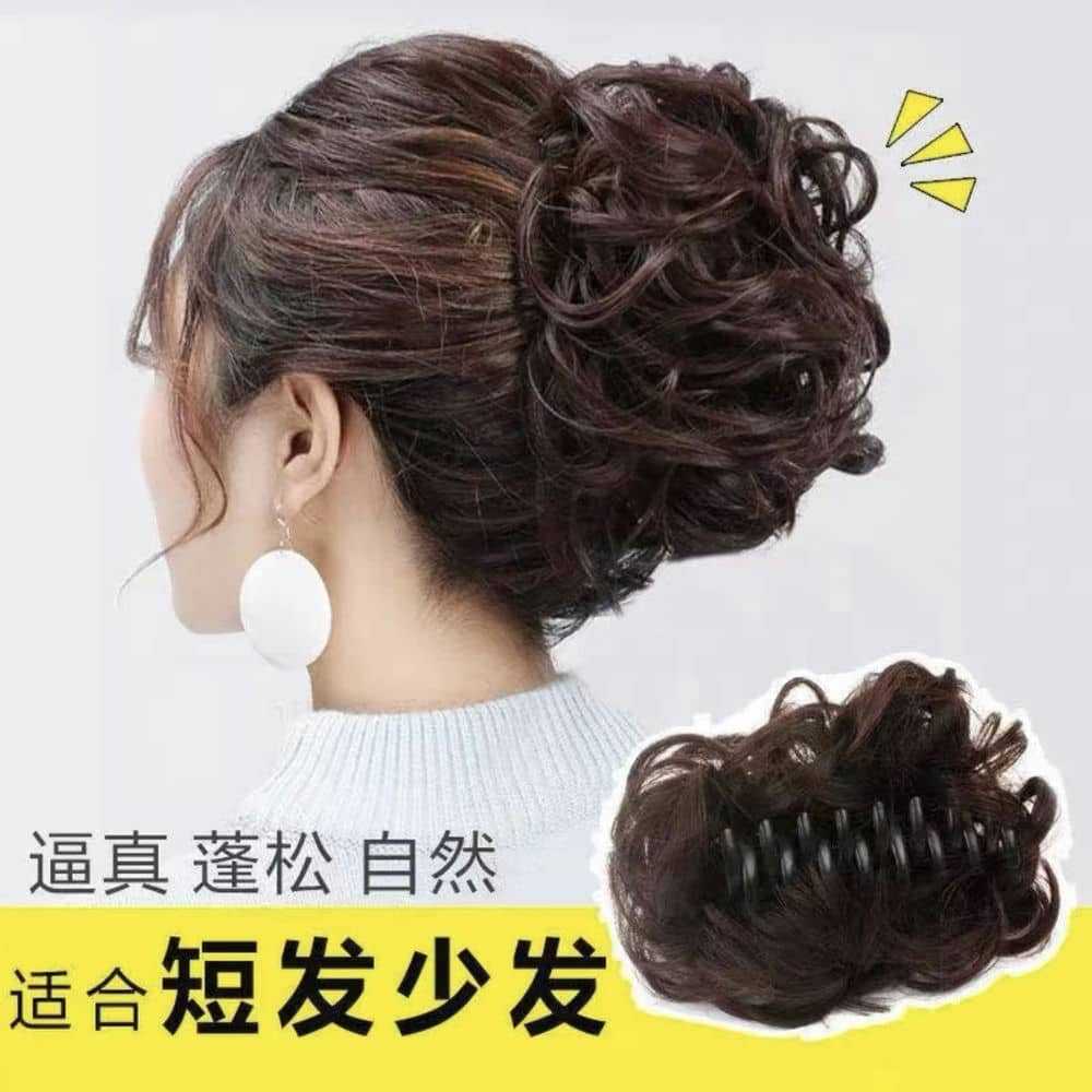 蓬松自然!e盘头发的发夹!马尾夹发卡夹子大抓夹假发女新款发饰图片