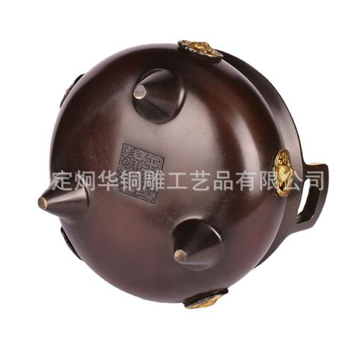 厂家三足五福香炉烧香炉双耳香炉铜香炉供奉礼品装饰品摆件
