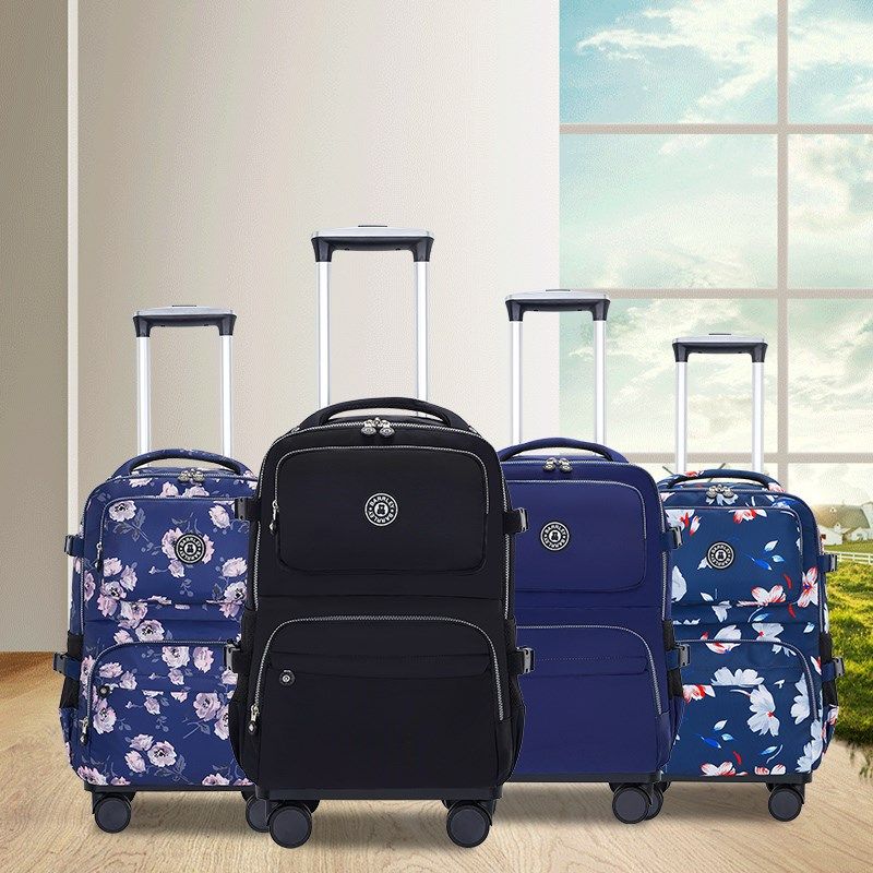 双肩拉杆包背包多功能旅行袋大容量商务上学拉杆箱万向轮可折防水,箱包皮具/热销女包/男包,拉杆包,淘宝优惠券,粉丝福利购,淘宝优惠卷