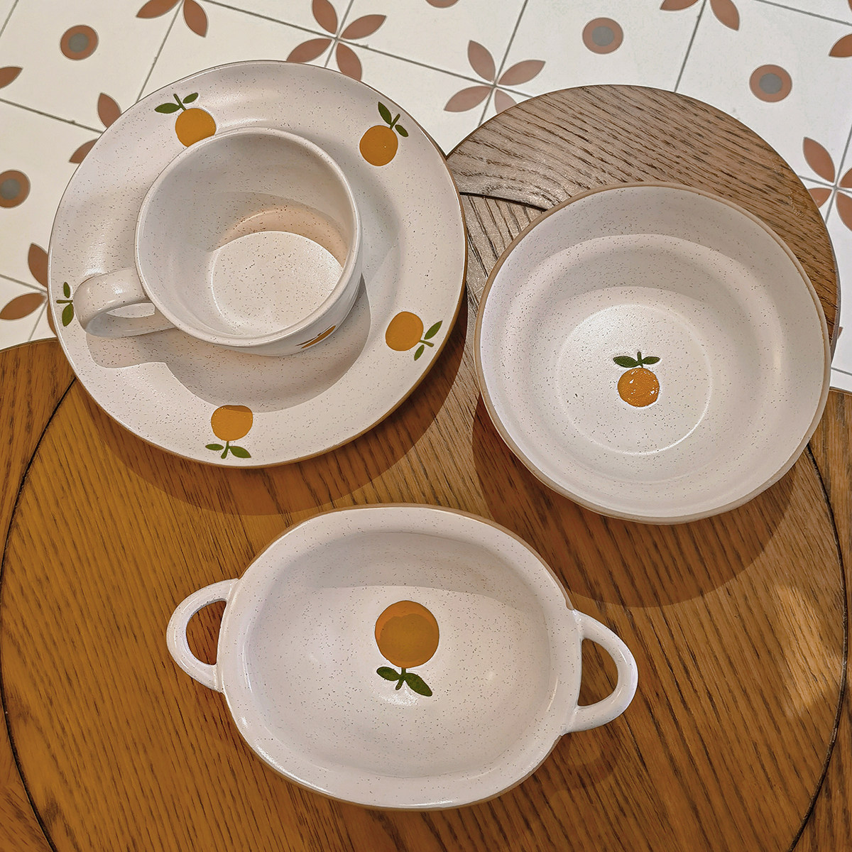 Endless stars大桔大利陶瓷餐具盘碗套装日式米饭碗汤碗菜盘家用