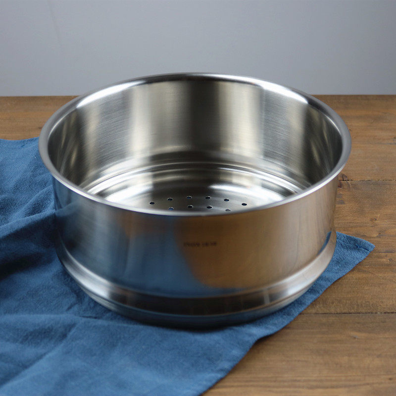 出口德国304不锈钢蒸笼家用蒸屉蒸锅蒸格商用多层20cm加厚