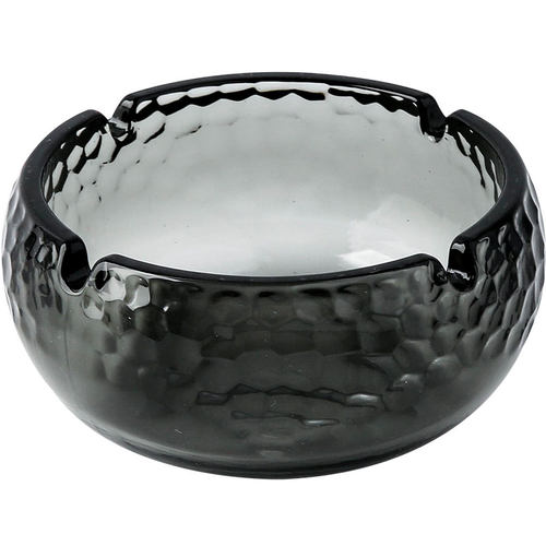 北欧ins水晶锤纹玻璃烟灰缸家用办公室客厅欧式装饰摆件酒店烟缸