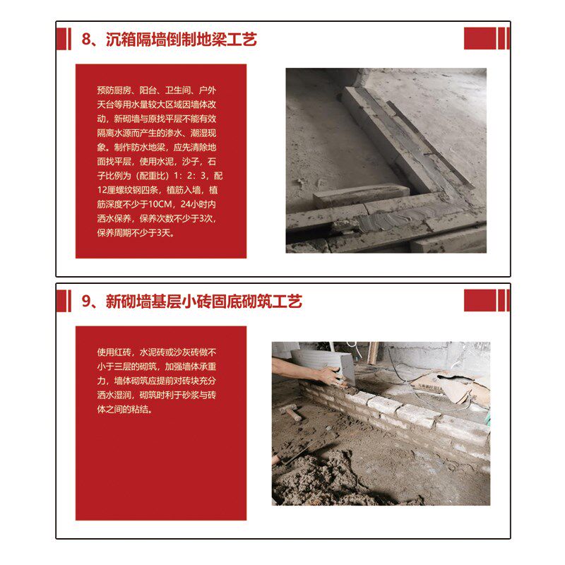 装修公司施工工艺展示模板PDF文件家装节点流程图宣传册设计印刷