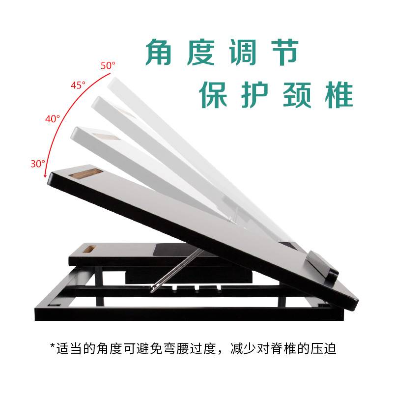 可升降懒人床上电脑桌楠竹可折叠笔记本写字学习学生宿舍炕桌