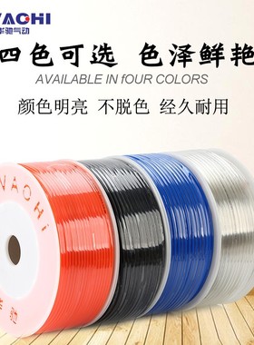 PU8*5进口料气管空压机气动软管防爆12*8/10*6.5/6*4/4*2.5透明橙