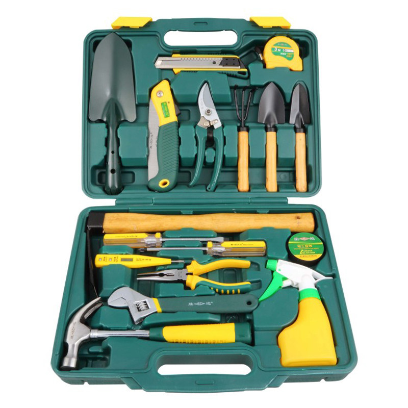 SD/胜达工具18件套园艺花艺工具套装组合 家用园林组合工具箱包邮