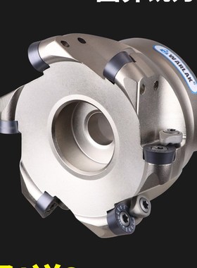 数控铣刀盘加硬白色1204刀片加工中心R6开粗R5圆鼻面铣刀盘毛刀头