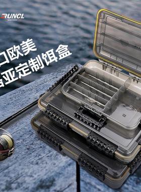 RUNCL/润克防水路亚饵盒饵料盒鱼饵收纳盒大容量路亚盒软饵假饵盒