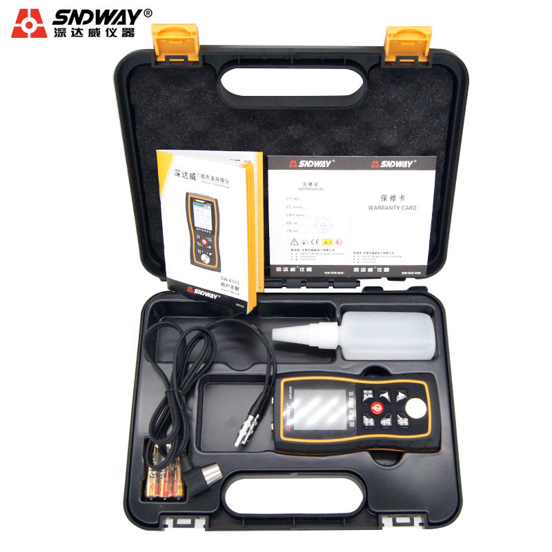 深达威智能超声波测厚仪sw-6510钢板/陶瓷/玻璃/塑料管壁厚测厚仪
