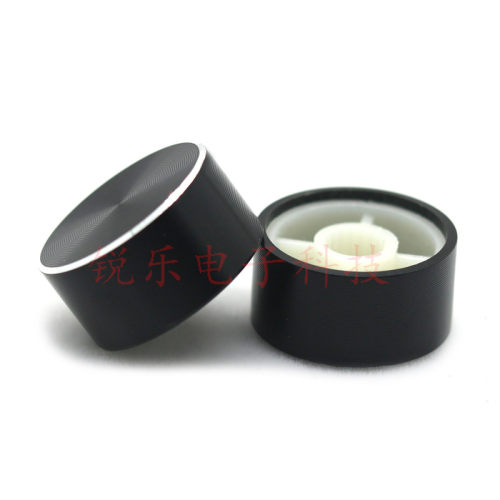铝旋钮20x10编码电位器黑无标旋钮6mm花轴声卡音量功放调节帽