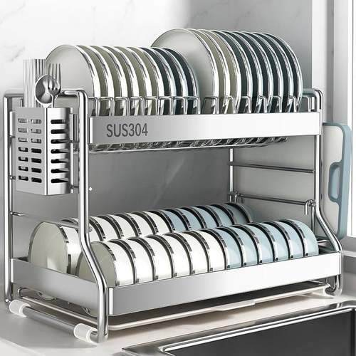 4不锈钢碗厨房置0WDJ-6023物架多功能碗碟收3纳架碗盘沥水放碗架