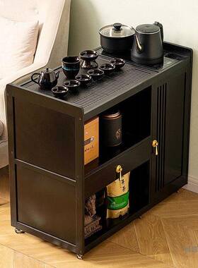 台FRH移动茶桌小茶烧水壶一体水家用茶柜茶车阳台茶实木几煮泡茶