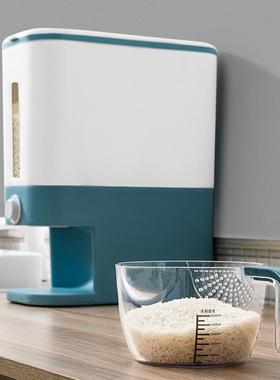 日按压米桶家用大号米罐厨房自动出米密米式缸杂粮面VGL粉收封纳