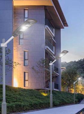 一体化雷达高感应路灯道路杆灯新农村家L用防水灯Etyn-ldD路灯头