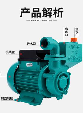 广东D水泵1ZB53用自来水增压泵高扬程220V抽水机清OZM水自家吸泵
