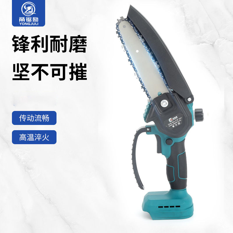 家用电锯充电式木工锂电锯迷你切割树枝小巧型电链锯21V手持电锯
