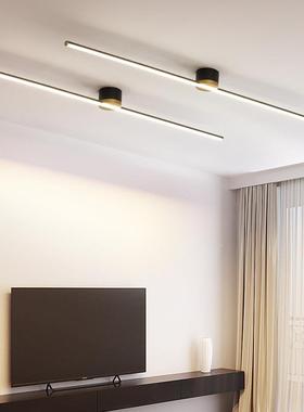 现代简约大气客吸顶灯新款厅极简长条关道271灯玄创过意个性楼梯