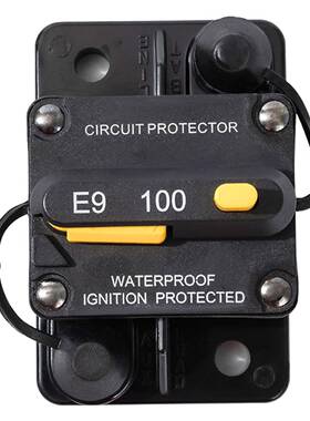 汽车断路器100A手动复位带48288切方换关断路护器自恢复保险丝保