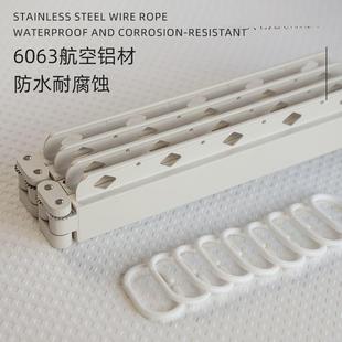 可折CAM叠帘隐浴室卫生间免打浴孔干湿分离晾衣形防水浴隔断淋帘