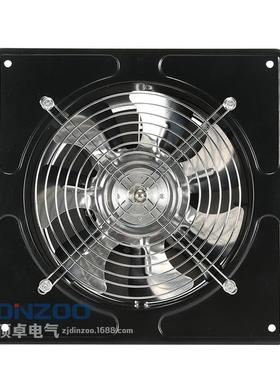 FD机-250黑色10寸道工业管式换气扇36722V轴流排风壁式低噪0音抽