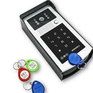 刷密码可对视讲门铃 卡楼宇RR33讲对 防水可视对讲 别墅小区可视