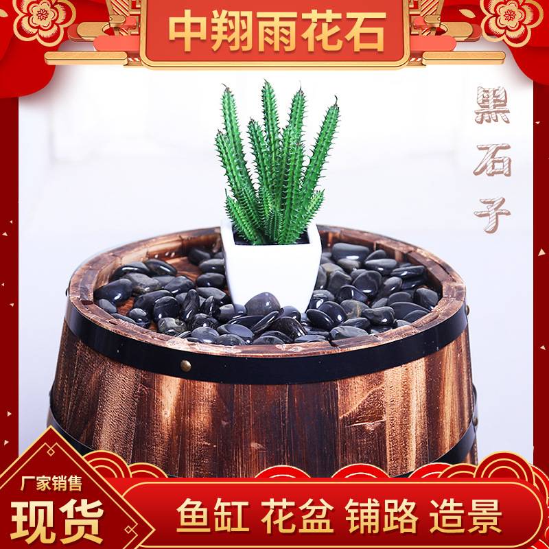 南京鹅卵石雨花石小石子鱼缸花盆多肉装饰盆栽园艺造景五彩石5斤