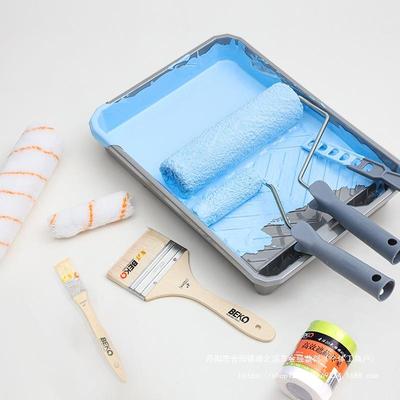 刷高寸滚筒刷套装加厚不易掉毛乳胶漆涂料油漆刷9子托盘YNR墙贝工