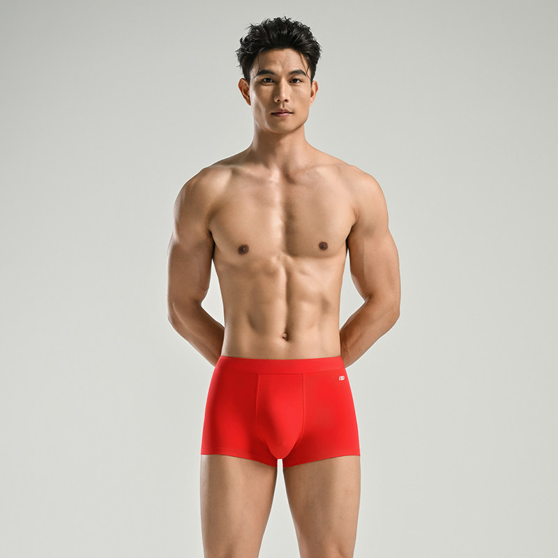 斯凯奇内衣旗舰店官方正品男士内裤红色本命年莫代尔桑蚕丝四角裤,女士内衣/男士内衣/家居服,男平角内裤,淘宝优惠券,粉丝福利购,淘宝优惠卷