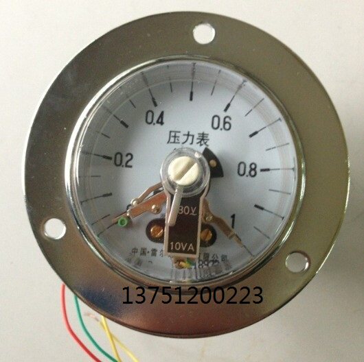 雷尔达YX-60ZT轴向带边电接点压力表 控制表 真空表 0-1MPA