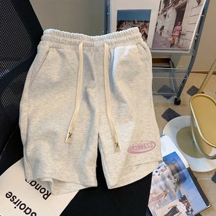 女夏季 休闲五分裤 2025新款 阔腿裤 子外 宽松遮肉五分裤 纯棉运动短裤