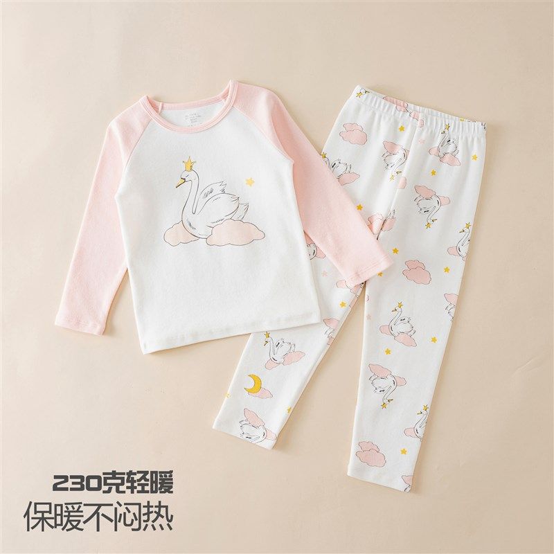 加绒加厚儿童秋衣秋裤女童套装全棉新款男童保暖打底儿童女孩宝宝