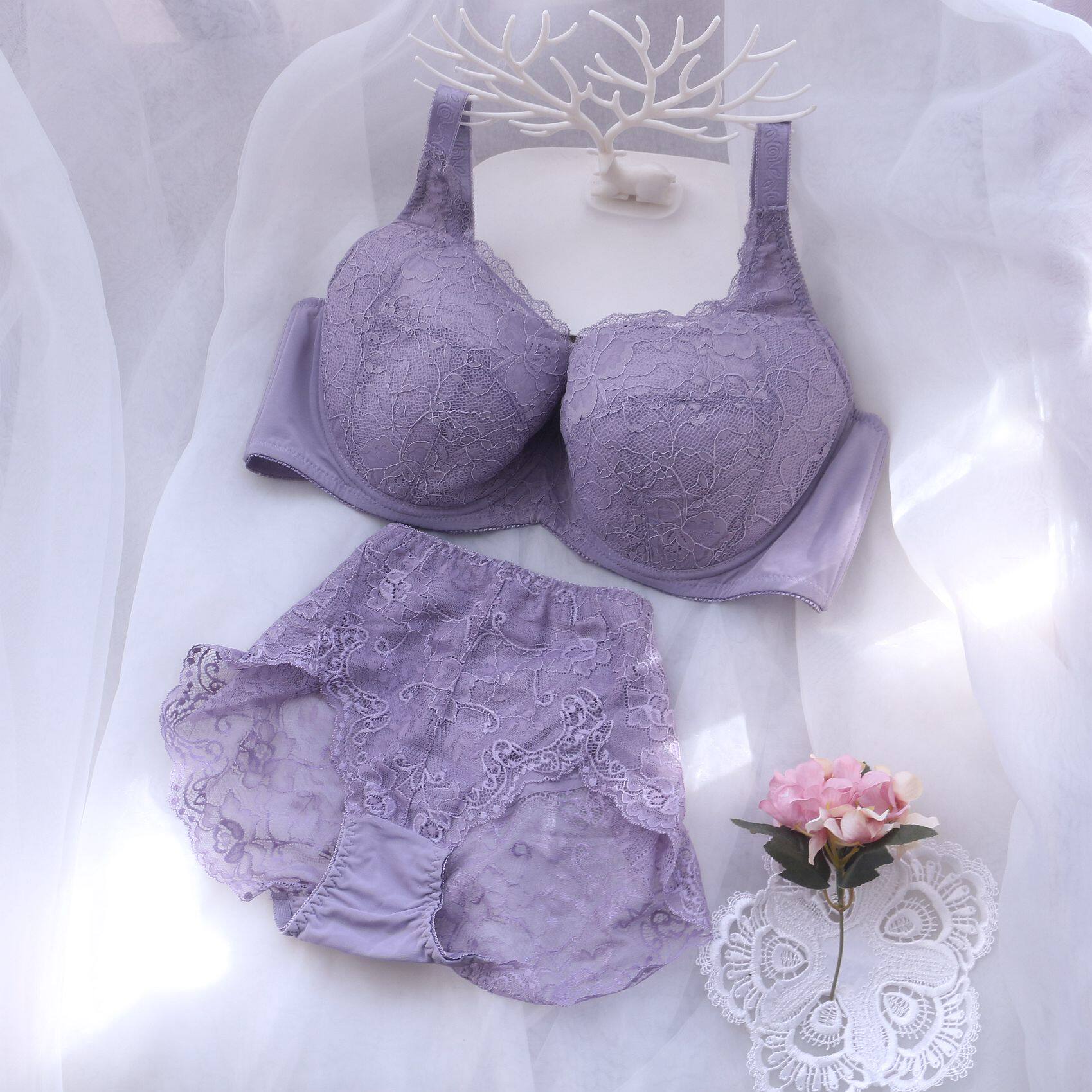 紫色蕾丝小可爱套装薄款