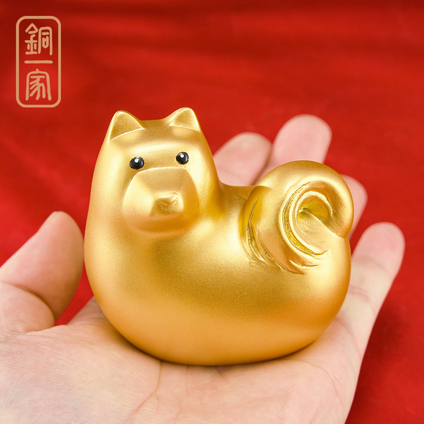 黄铜十二生肖摆件金色全套鼠牛龙蛇马羊猴鸡狗猪招财客厅玄关装饰