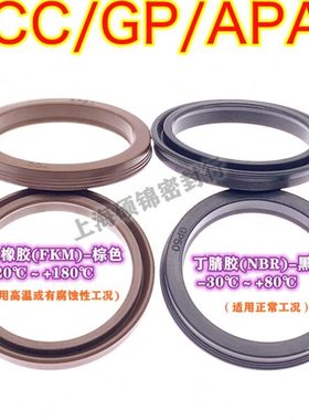 优质气缸Y形密封圈台湾YCC标准GP 300*280*12 丁腈胶、氟橡胶