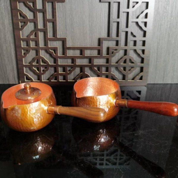 紫铜烤色做旧侧把壶煮茶壶锤点匀茶器分茶壶,厨房/烹饪用具,火锅炉,淘宝优惠券,粉丝福利购,淘宝优惠卷