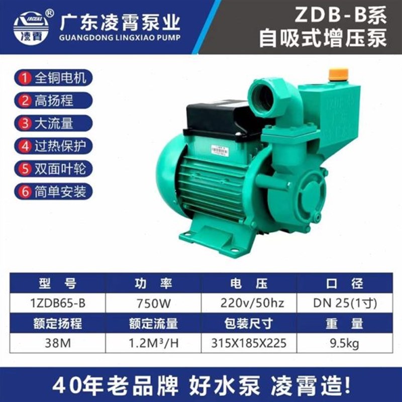 增压水泵家用自来l水p自吸抽水机农用高扬程小型220v全自动