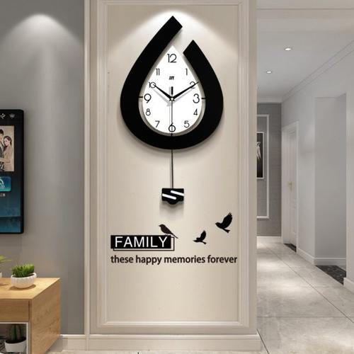 北欧钟表挂钟客厅个性创意时尚时钟大气现代简约家用静音石英钟表