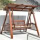 防腐木秋千户外庭院实木吊椅家用阳台别墅露台吊床荡秋千双人摇椅