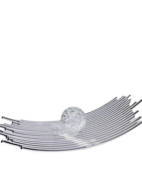 现代不规则艺术金属托盘售楼处样板间客O厅餐桌收纳装饰摆件