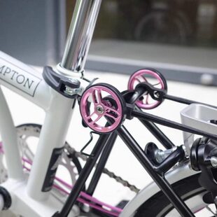 台湾HH适用小布折叠自行车配件推行轮方便轮易行轮60mm直径72g