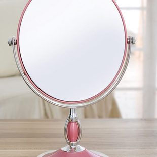 台式 镜子双面梳妆镜便携折叠结婚公主镜3倍高清放大 化妆镜欧式