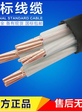 ZR-YJV/VV 10平方铜芯电缆 2芯3芯4芯5芯架空地埋工程线室外用线