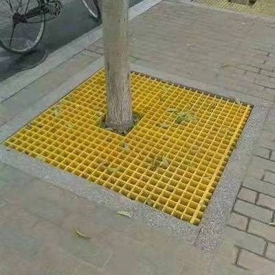 玻璃钢格栅防腐蚀耐酸碱电镀厂平台市政护树篦子洗车房专用格栅