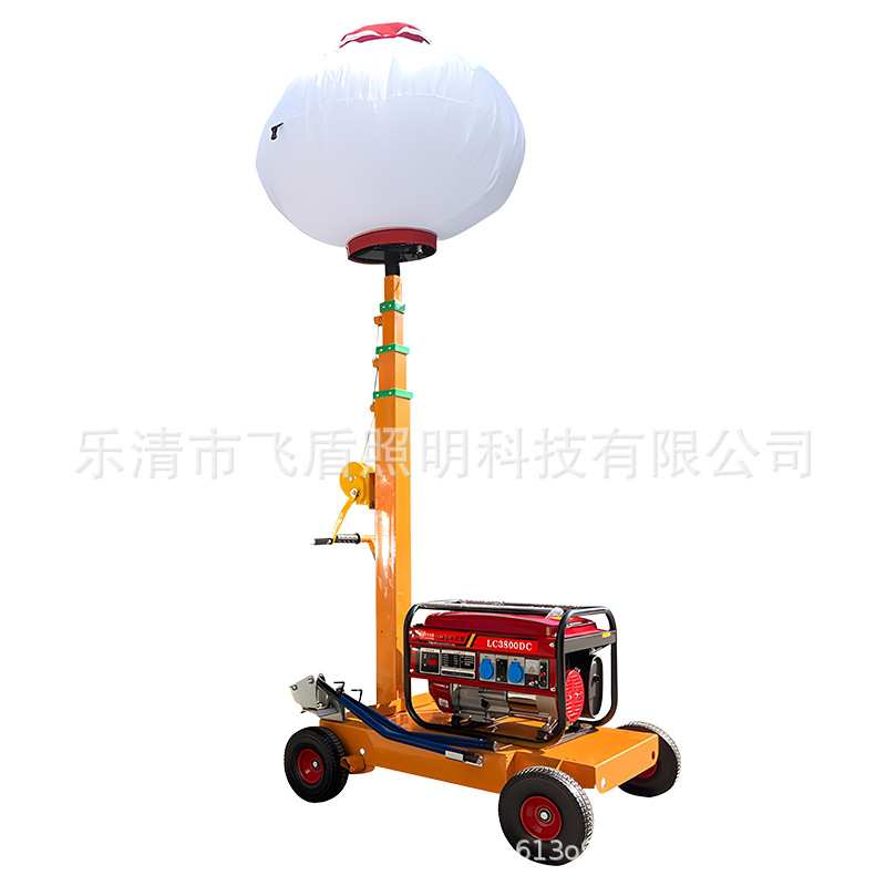 手推车式移动照明车夜晚户外应急施工防汛工作手摇杆升降灯塔