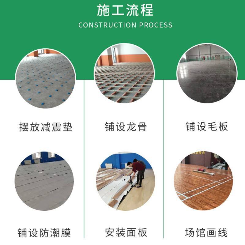 厂家销售枫桦木实木地板 篮球场羽毛球馆地板体育专用运动木地板