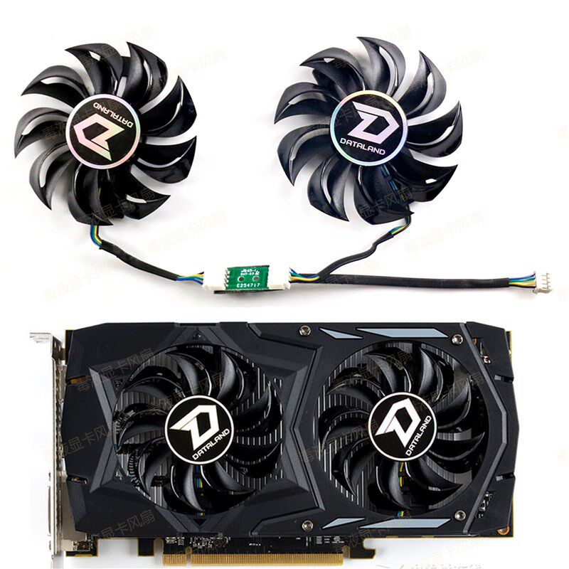 DATALAND/迪兰RX 460 550 酷能DualCool显卡散热风扇面板 GA81B2U