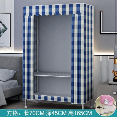 简衣柜家管用室见详情钢卧加易粗粗加固组装布衣柜出租房落地架子收纳橱