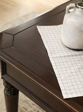 美小WRH实木餐桌户型白蜡木吃饭餐桌椅P组合家用方形式餐桌餐椅默